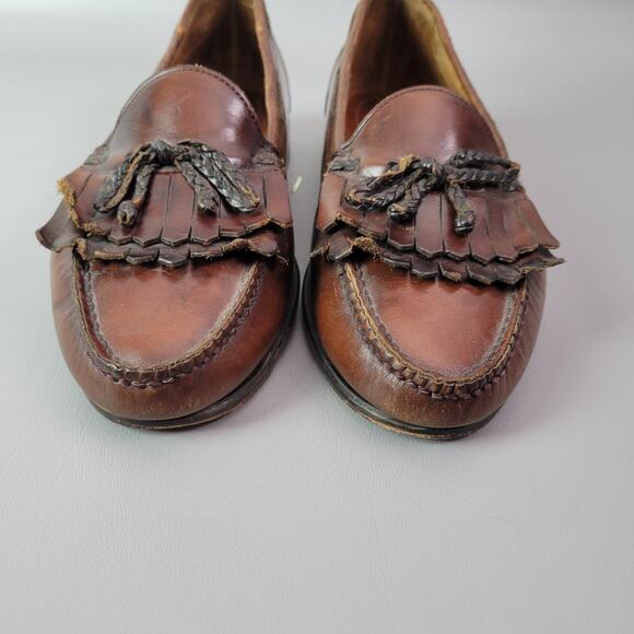 Johnston & Murphy Aragon II Kiltie Tassel Loafers Brown Mens Size 8.5 EEE - Picture 5 of 16